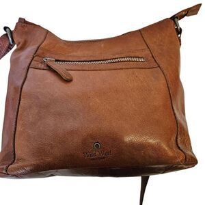 Wild West brown leather crossbody bag.